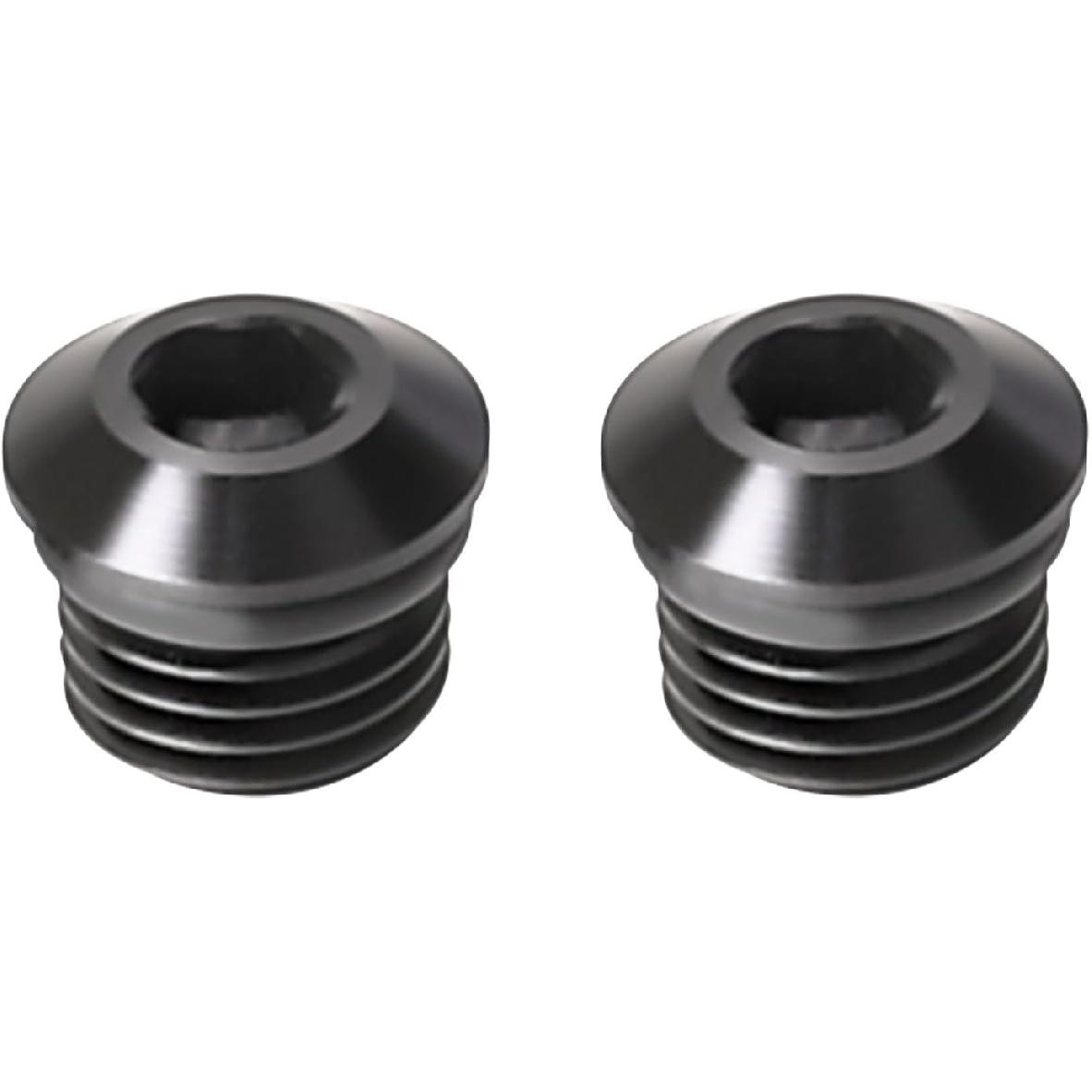 3AN Male Hex Socket Plug ORB Port with O Ring Fitting Adapter Aluminum Black, Pack of 2 4AN-2pcs