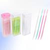 300/60 Pcs Disposable Double-ended Toothpick Portable Plastic Fish Bone Shaped Interdental Brush Gum Care Oral Cleaning