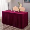 Elastic Table Cloth Hotel Conference Table Cover Meeting Room Office Flannel Rectangle Tableclover Wedding Banquet Decoration