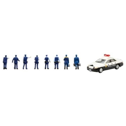 Tomytec Scenery Accessories 145 Police Car/Police Officer Diorama Supplies