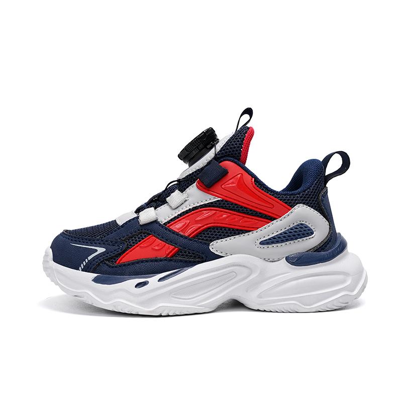 Children Sports Shoes New Wear Resistant Anti Slip Rotating Buckle Outdoor Running Shoes Campus Daily Wear Casual Shoes for Kids