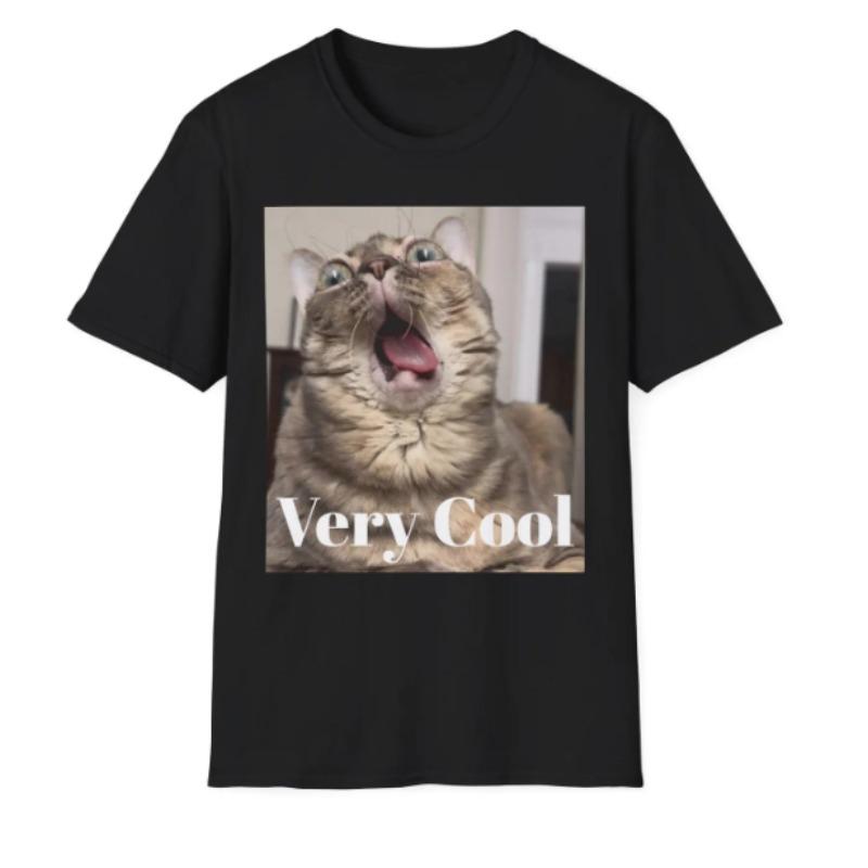 Funny Cat Very Cool Meme Graphic T-Shirt