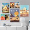 Majestic Pyramids of Giza Egypt Posters Egyptian Sphinx Travel Prints Canvas Painting Wall Art Pictures Home Living Room Decor