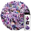 100 Purple Gothic Graffiti Stickers for Suitcases, Pens, Guitars, Notebooks – Waterproof, Durable, and Versatile