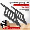 T-Shank Curved Jigsaw Blades T142HB Flush and Precision Wood Cutting, Multipurpose Saber Reciprocating Saw Blade 1-5Pcs