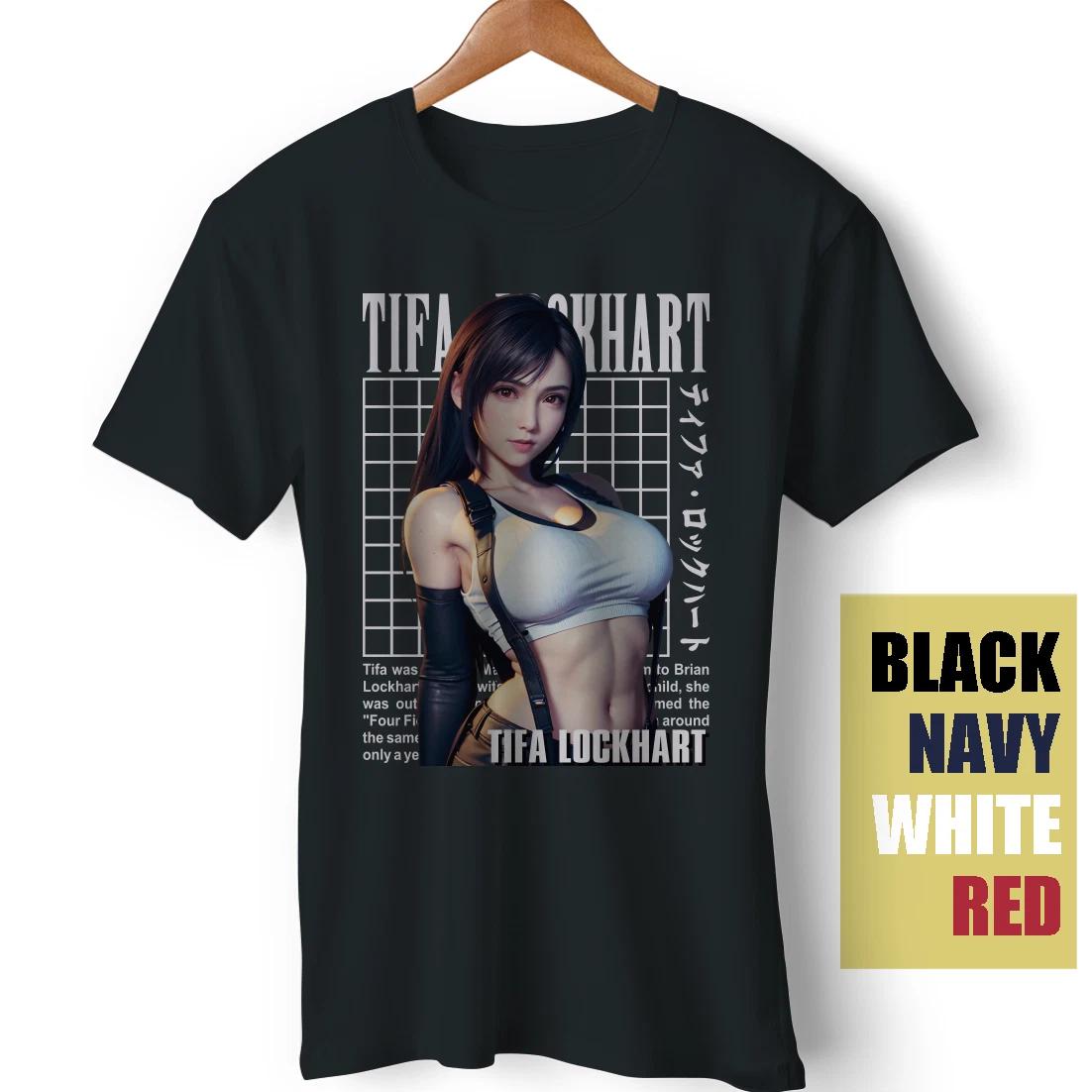Tifa Lockhart Final Fantasy VII Remake Game Cloud Funny Gift BOUNTEES T-Shirt L