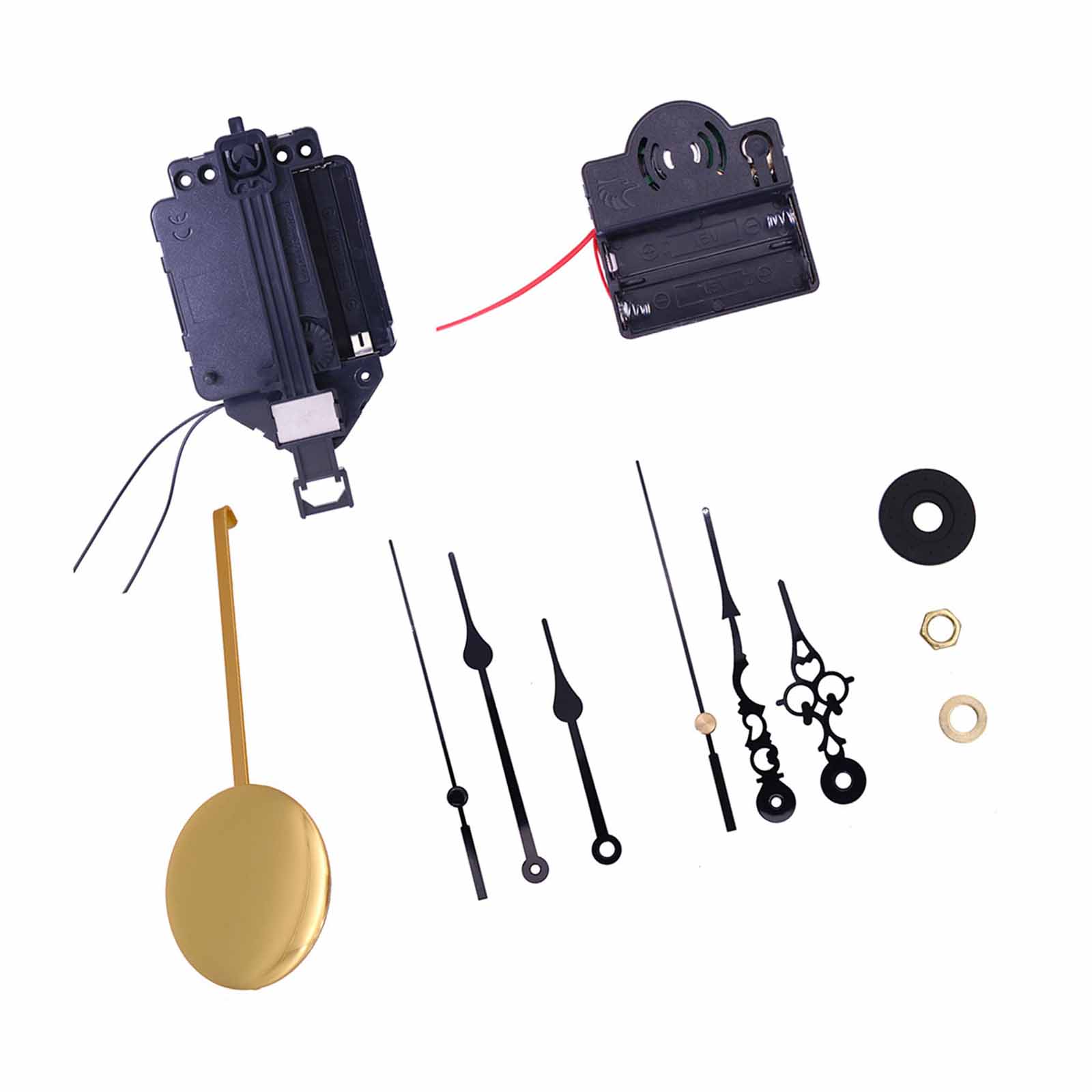 

Набор для самостоятельной сборки часового механизма с музыкальной шкатулкой с боем и маятником, 2 комплекта стрелок, детали часового механизма