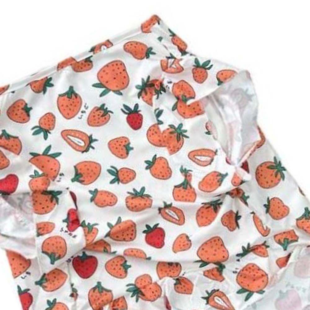 Breathable Dog Costumes Strawberry Print Puppy Cat Clothes Dog Cute Vest Top  For Dogs Puppy Cats