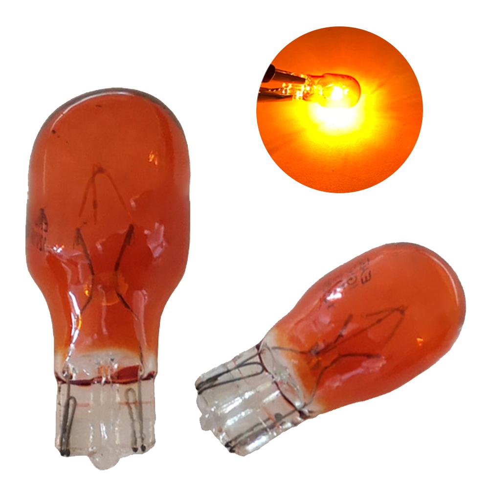 10x T15 12V16W Clear Glass Amber White Halogen Lamp Bulbs Car Interior Light Clearance Light Dashborad Instrument Lights
