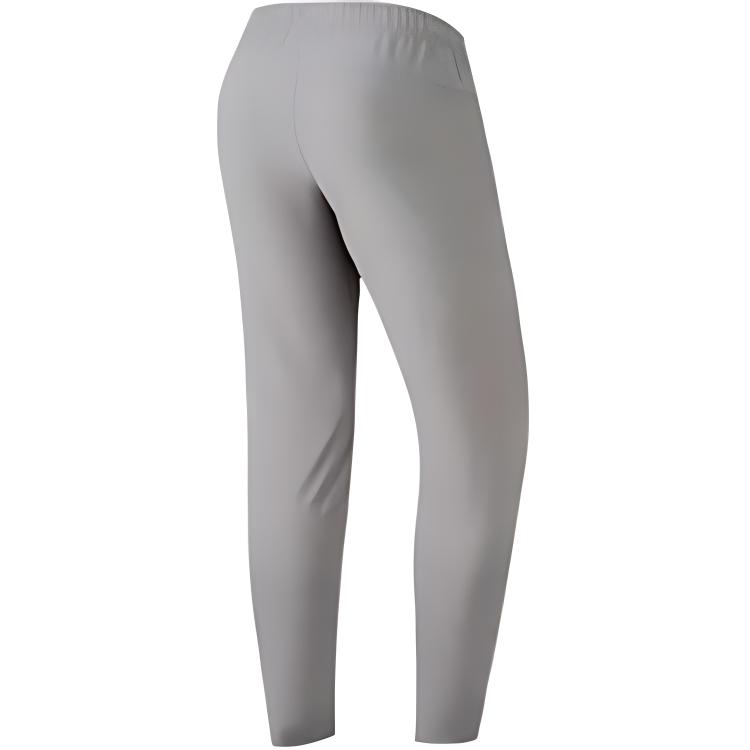 Anta Casual Simple Solid Color Straight Fit Quick Dry Breathable Knitted Sports Pants Men bottoms Gray 152437501N-1