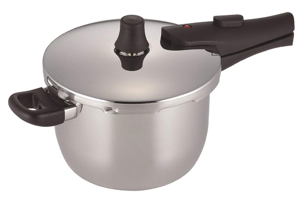 Pearl Metal HB-5137 Silver Pressure Cooker for Everyday Use, 3L, with Glass Lid and Strainer