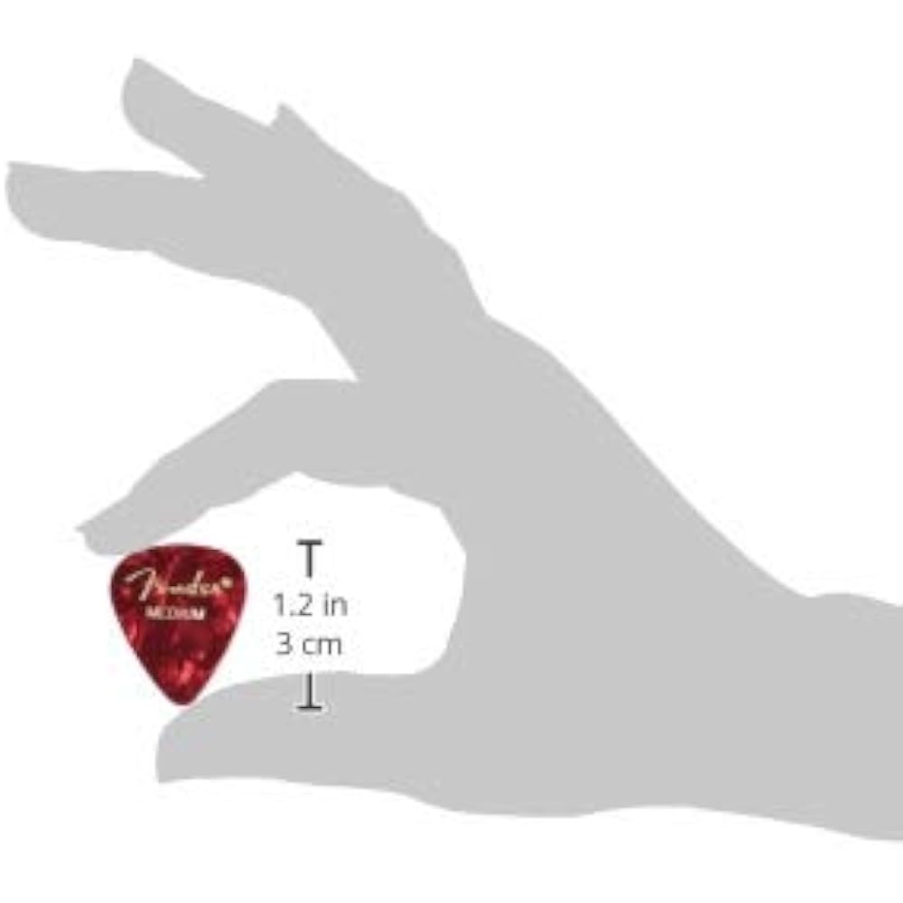 Fender Picks 351 SHAPE PREMIUM PICKS MEDIUM, RED MOTO (12PACK)