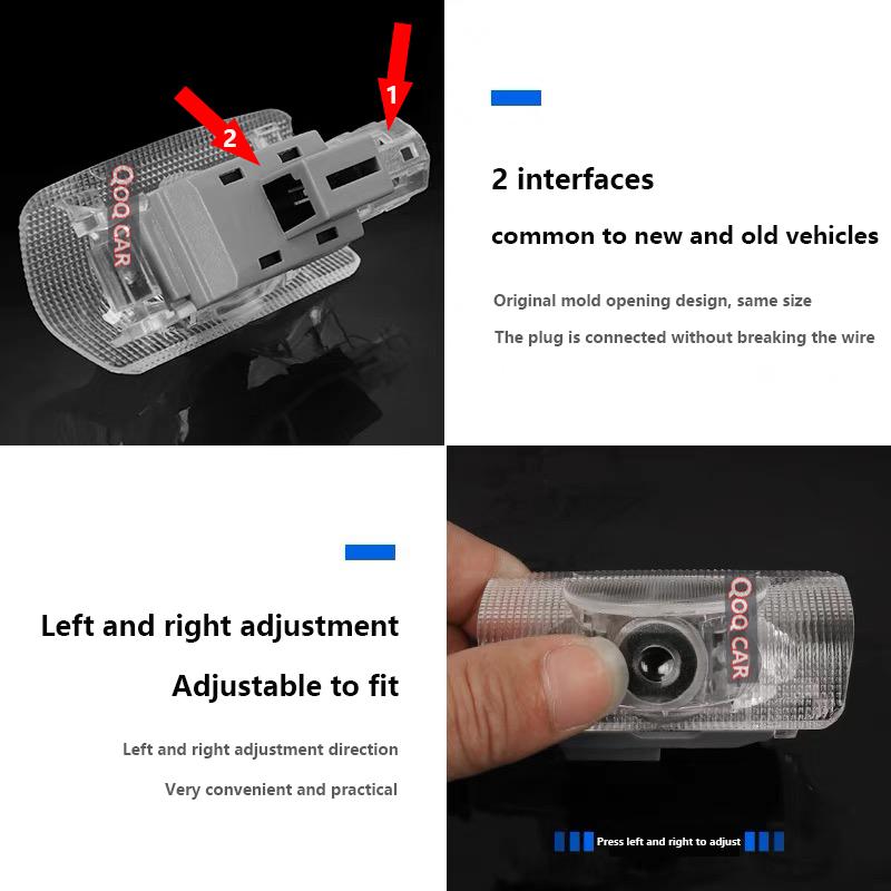 2Pcs For Toyota Sienna LED Car Door Warning Light Projector Ghost Shadow Laster Logo Welcome Modification Lamps Auto Accessories