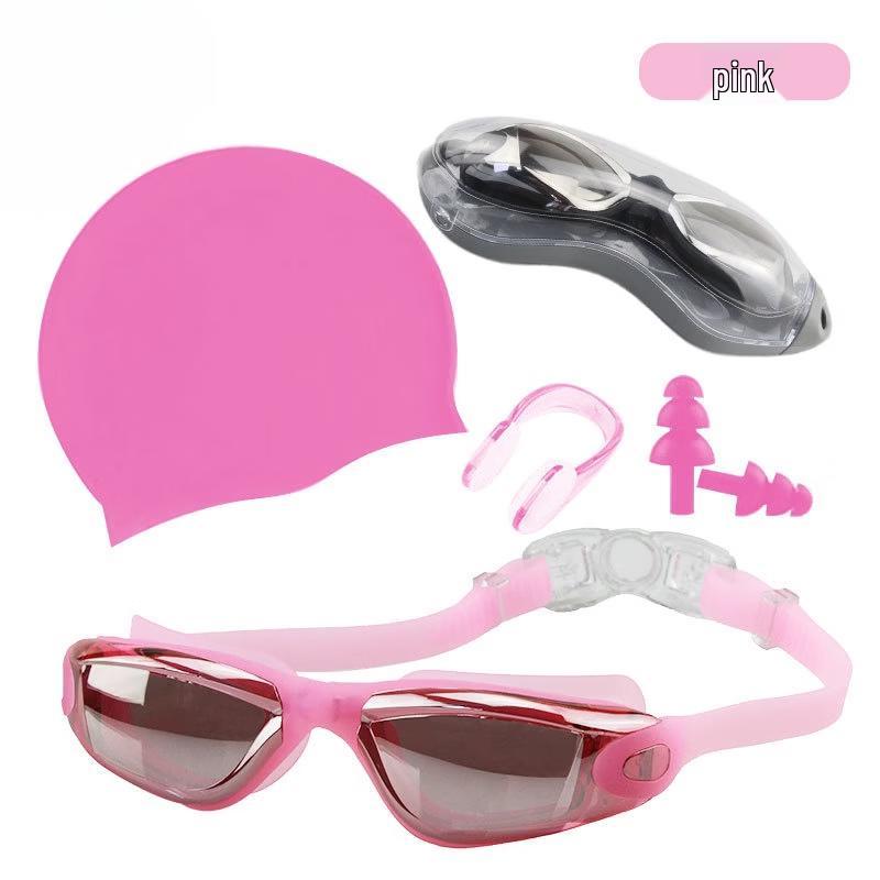Alliance Envoy Anti-Fog Electroplated Swimming Goggles & Cap Set