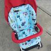 Chair Cushion Foldable Protector Cotton Star Print Stroller Chair Liner Mat for Baby