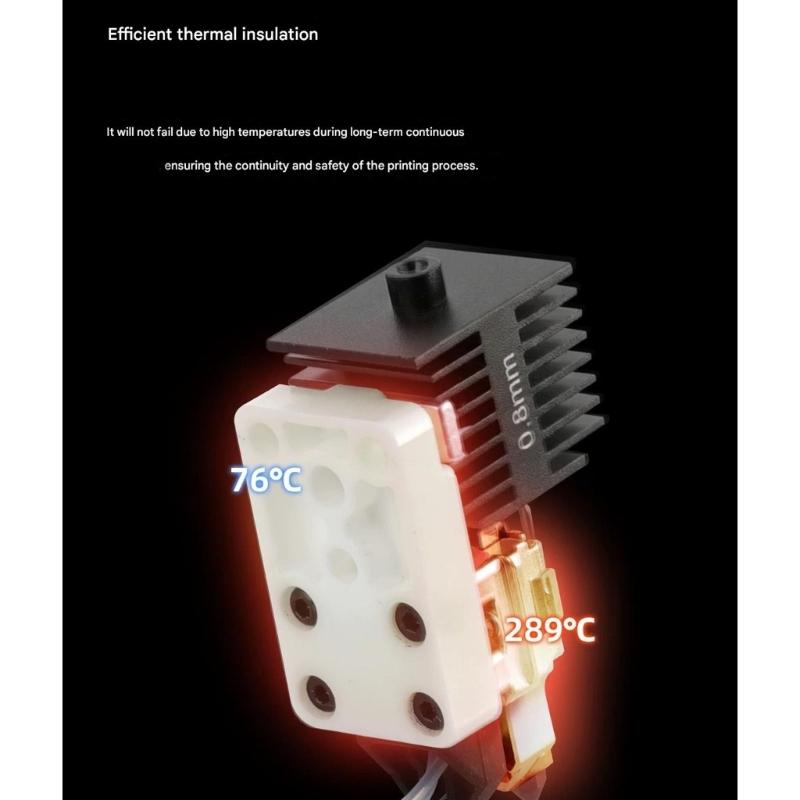 Efficient Heating Block Assembly for Lab H2D Right End Using Ceramic for Improved Print Quality