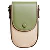 RSINC Small Crossbody Bags Semi Oval PU Leather Adjustable Shoulder Olive Green B0DVQ175YL