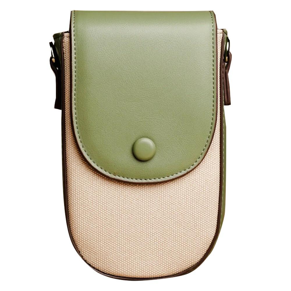 RSINC Small Crossbody Bags Semi Oval PU Leather Adjustable Shoulder Olive Green B0DVQ175YL