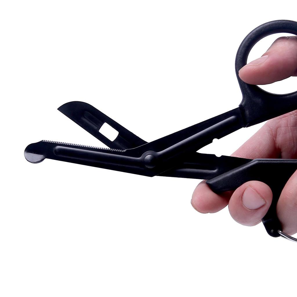 Enhanced EMT Band with Fine Teeth - Rescue Canvas Scissors for Outdoor Survival & Medical First Aid