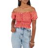 Womens/Ladies Off Shoulder Puff Sleeve Blouse