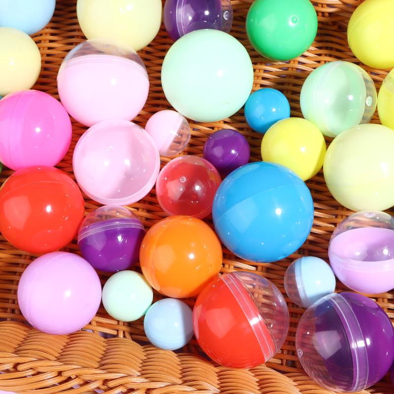 50Pcs 60-75Mm Tiny Empty Plastic Balls Capsule Toys Surprise Ball Container Prop Paintball Diy Making Things Models
