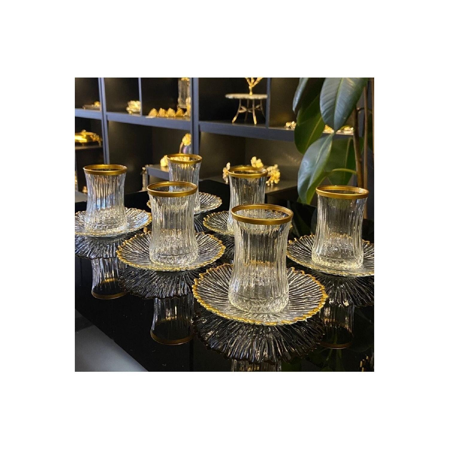 

Чайный сервиз Elysia позолоченный, 12 предметов