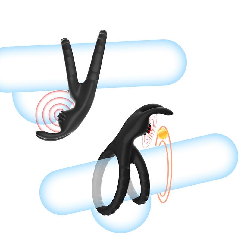 Cockringe Silikon Hodenstrecker Verzögerung Ejakulation TPE Penisring für Männer Sexspielzeug Verstellbarer Samen-Sperrring SM Penishülle