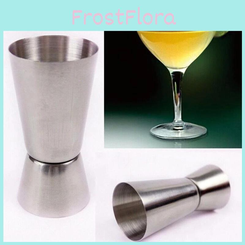 Stahl Einzel Jigger Doppelter Schuss Getränke Spirituosen Messbecher Cocktail 2550ml Messbecher