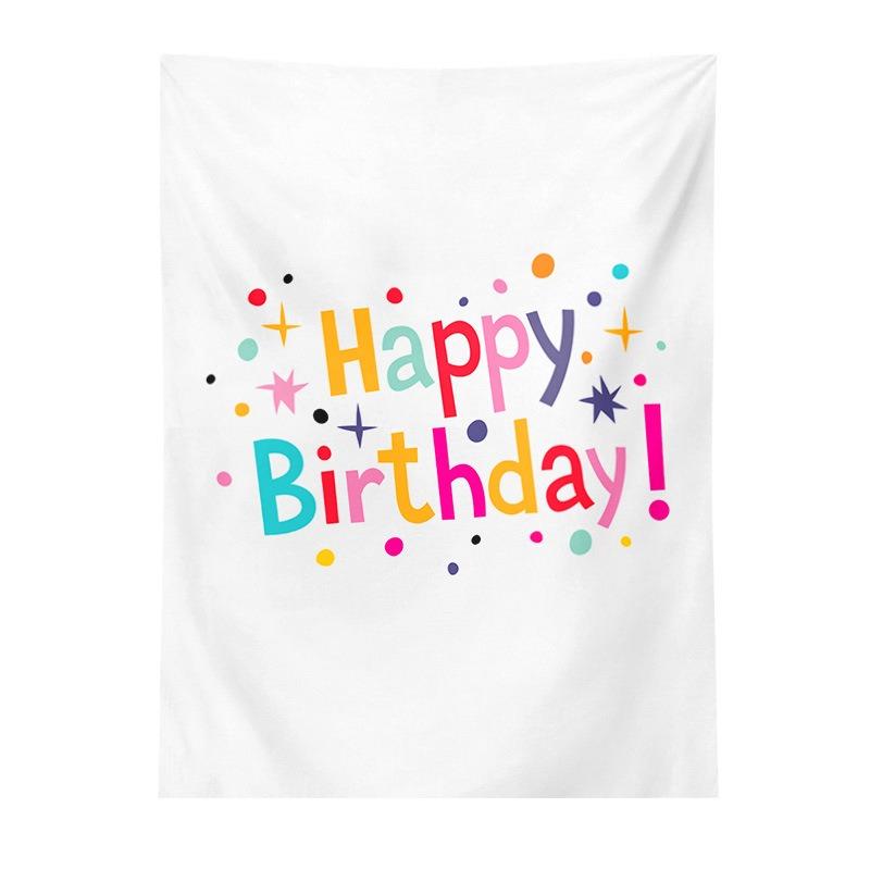 Birthday Party Hanging Cloth Home Wall Decoration Tapestry Office Living Room Tapestry