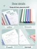 A4 Morandi Gradient Thickened Transparent Document Folder for Students