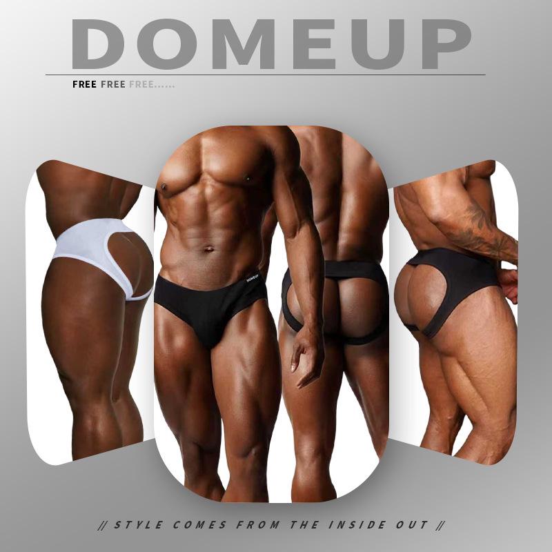 Men's Low Waist Hollow Back Hip-Lifting Thong Underwear
