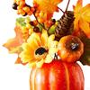Autumn Pumpkin Sturdy Table Centerpiece Thanksgiving Artificial for Mantel, Fireplace, Desk,