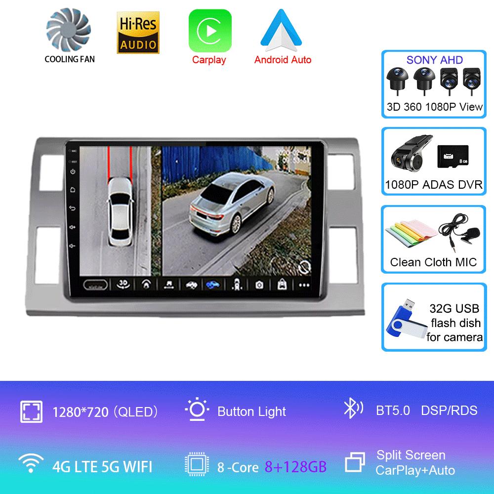 Car Radio Android 14 For Toyota Previa XR50 3 III Estima 2006-2019 DSP Multimedia Player GPS Stereo Autoradio 2 Din Stereo