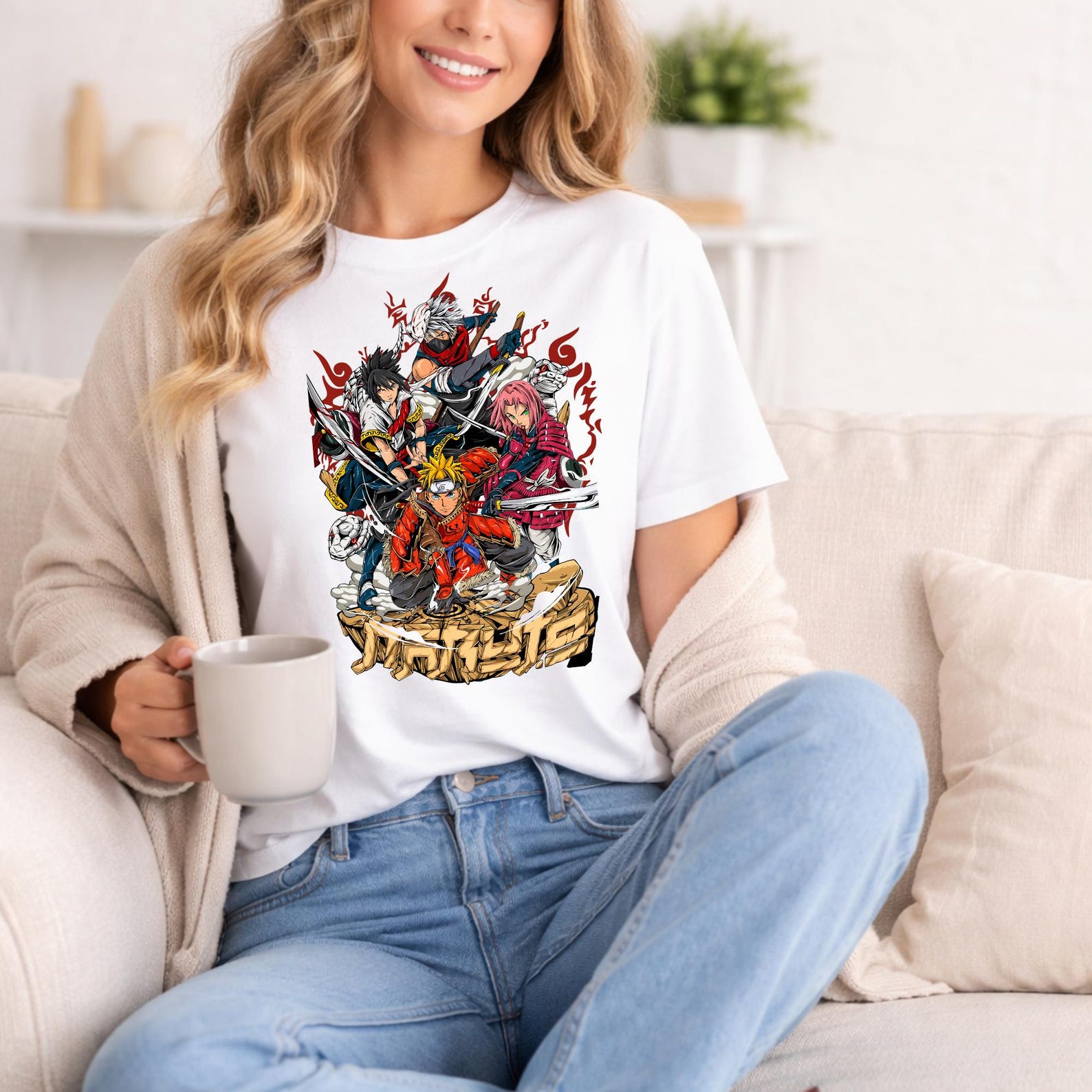 Anime Samurai T-Shirt, Japanese Samurai Graphic Tee, Anime Streetwear Shirt, Samurai Warrior Gift, Otaku Shirt XL