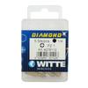 Embouts De Tournevis - Witte - PZ 1 Diamond - Longueur 25 Mm - 5 Unités