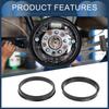 INFINAUTO Zentrierring 66.6mm ID 72.6mm AD Auto Radnabe Ring ABS Kunststoff Schwarz 4 Stück