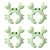 4Pcs Creative Crab Shaped Spatula Rack Utensil Holder Food-Grade BPA Free Heat