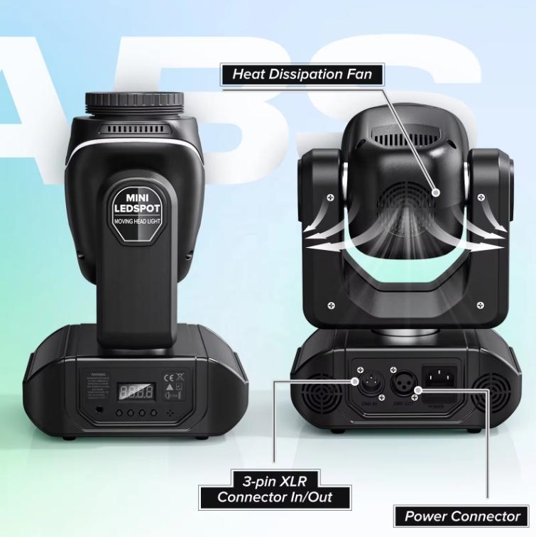 120W Luzes de Palco Gobo 8 Cores Efeito Iluminação Para Casamento Discoteca Dj Festa Ktv Bar Com Controle Remoto Lâmpada de Cabeça Móvel