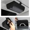 Car Visor Glasses Sunglasses Holder Universal Leather Car Glasses Storage Box with Magnetic Closure Eyeglasses Organizer Box