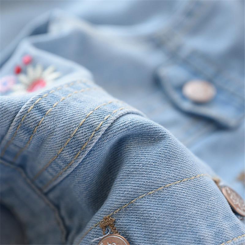 infant white denim jacket
