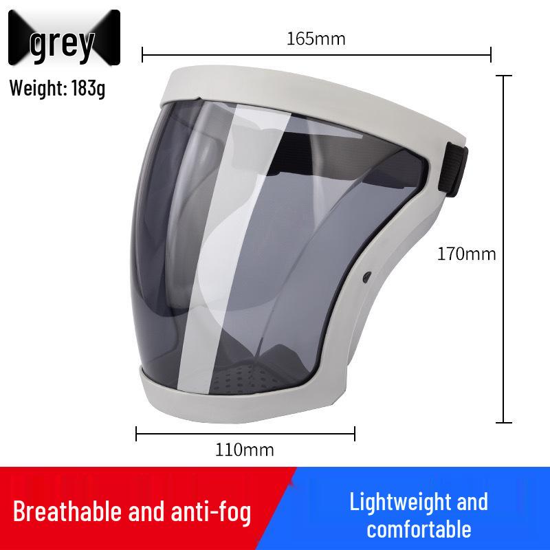 HD Transparent Anti-Fog Face Shield with Full Hood and Dustproof Goggles for Electric Welding