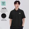 Men's Waffle Knit Short-Sleeve Polo Shirt