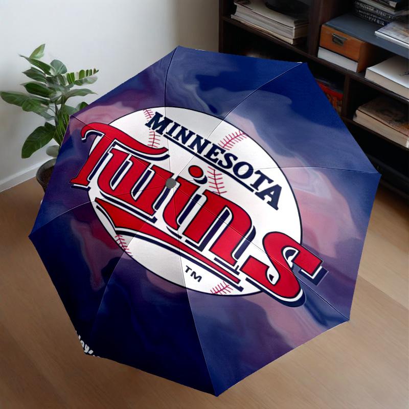 Neon Lights Minnesota Umbrella 8-Frame for Travel, Camping, Casual Lightweight Portable Umbrella, Essential for Every Family Holidays Gift