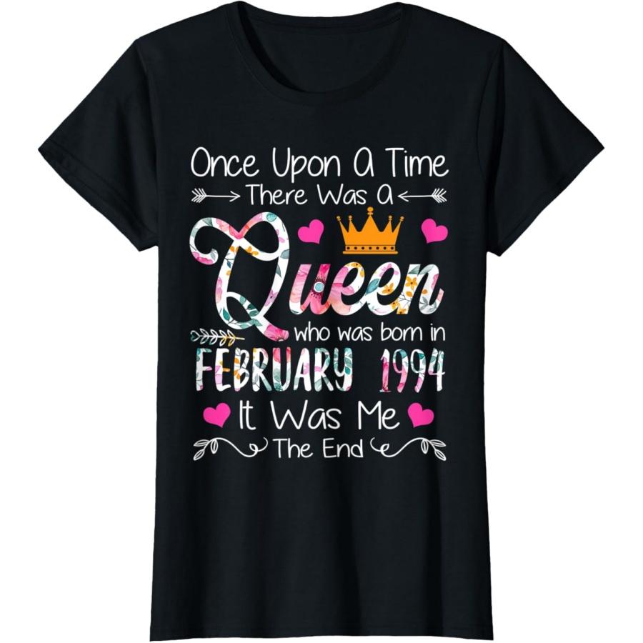 26 Year Old Birthday Girls 26th Birthday Queen February 1994 T-Shirt XXXXXL