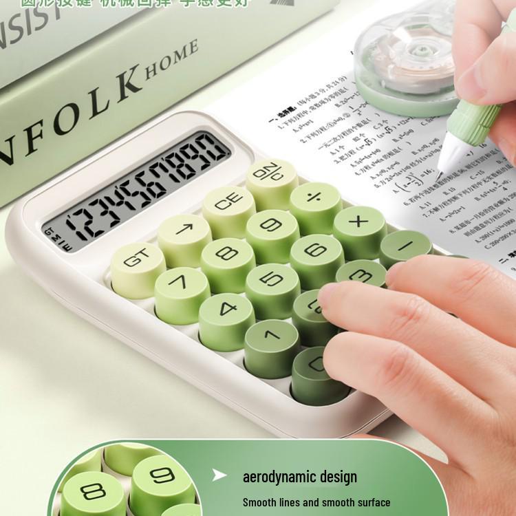 Gradient Goddess Multifunctional Office & Exam Calculator with Flexible Keyboard