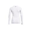 Under Armour Round Neck Sports Training Long Sleeve T-Shirt Women tops White 1368701-100