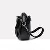 Lychee Pattern Soft Leather Messenger Bag Female