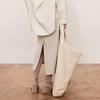 Less 2024 Autumn A-Line Slit Midi Skirt