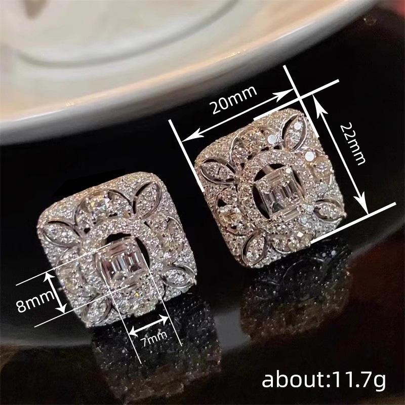 Summer new stud earrings for women, high-end horse eye design jewelry, high-luxury and exquisite accessories for dresses