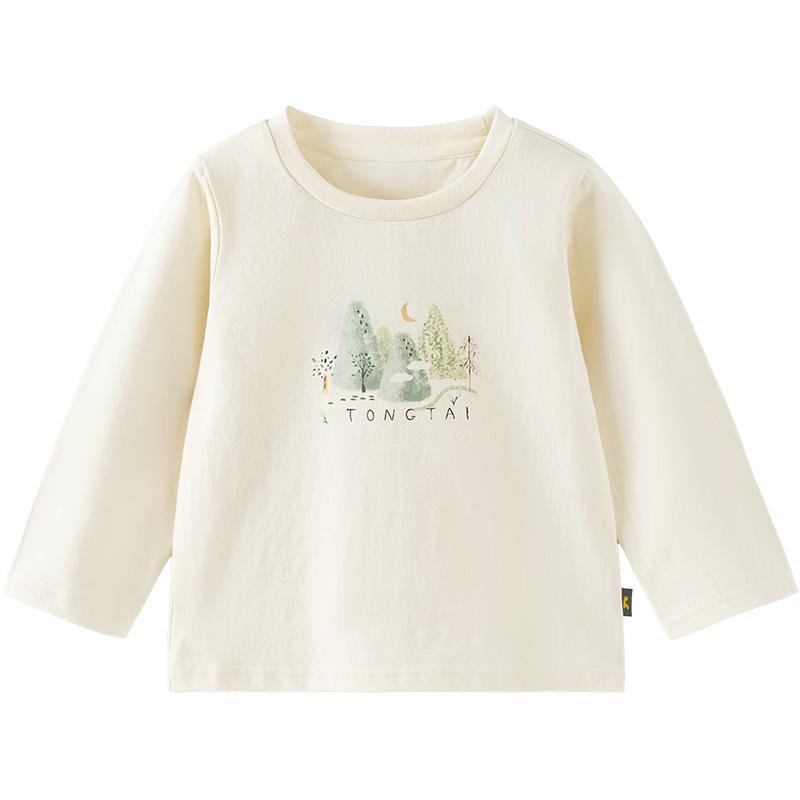TONGTAI Baby Unisex Pure Cotton Long Sleeve T-Shirt 120cm